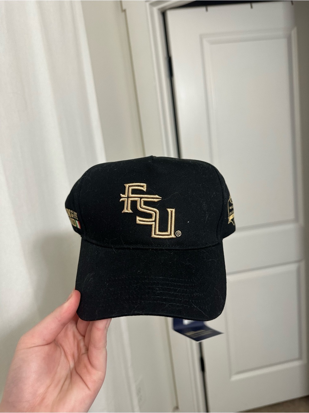 FSU Embroidered Black Baseball Cap